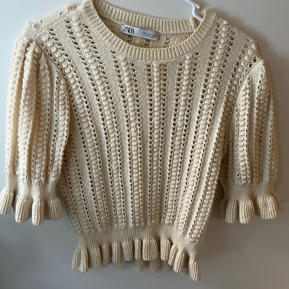 Zara crochet top